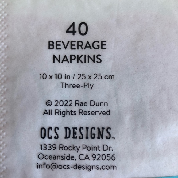 Rae Dunn Valentine’s Day napkins - Picture 4 of 5